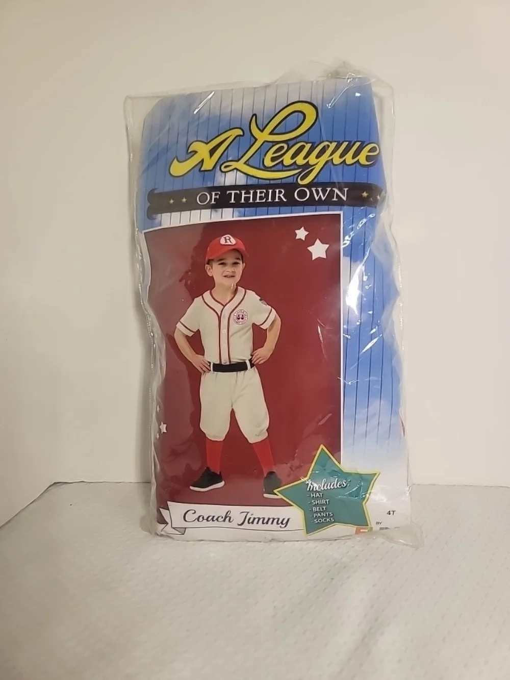 Kids Baseball Costume - Red & Cream Coach Outfit